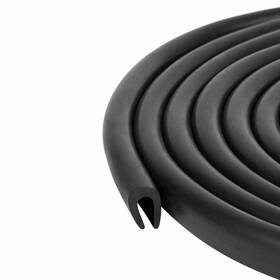 D041-5f Seal Rubber Edge Trim Fits 0.12 Inch -0.33 Black U Channel - Length 5 Feet 1.55