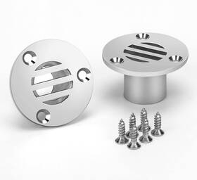 Searoam 770456646090 Boat Yacht Floor Deck Drain 45 X 25mm Scupper Marine 316 Stainless Steel