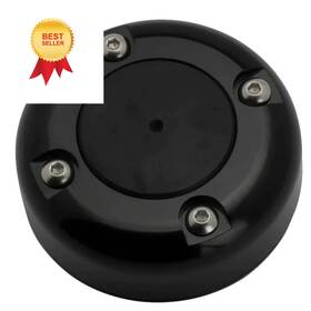 Cg30sb Seaview Round Large - 27.5mm/1.08 Inch Black Powder Coated Stainless Steel