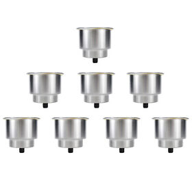 Ds-ch0831-a081 Set Of 8 Cup Holder Stainless Steel Boat Accessories For Marine Car Replacement
