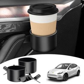 Shademax 712871781994 2pcs Custom For Car Door Cup Holder Adapter Tesla Model Y 2020-2024 2025/mode