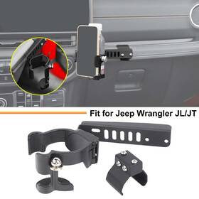 Shineka20250417x10994 Shineka Center Dash Phone Cup Holder Bracket Stand Accessories For Jeep Wrangler Jl 24
