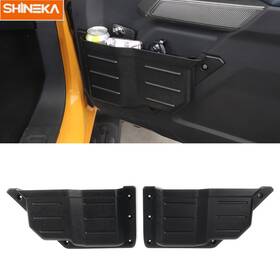 Shineka2025070209 Shineka 2pcs Front Door Net Pocket Storage Box Organizer Tray Case For Ford Bronco 21-24