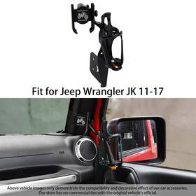 Shineka2025101430 Shineka Co-pilot Door Drink Water Cup &phone Holder Mount Rack For Jeep Wrangler Jk 11