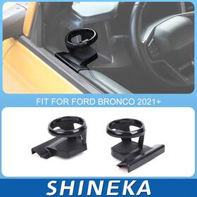 Shineka Shineka202604148 2pcs Truck Cup Holder Case Drink Bottle Door Mount Standing For Ford Bronco 21