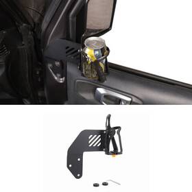 Shineka23102101 Shineka Left Front Door Drink Cup Holder Mount Rack Bracket For Jeep Wrangler Jl Jt 18