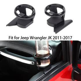 Shineka25082224 Shineka 2x Car Front Door Cup Bracket Holder For Jeep Wrangler Jk Jku 2011 Accessories