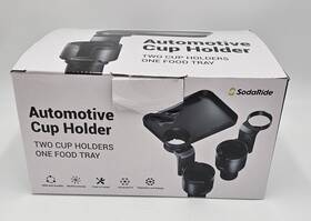 Bob5ft5mtz Sodaride Automotive Cup Holder Two Holders Phone Slot And One Food Tray
