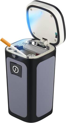 Ht-924 Solarxia Car Ashtray Auto Cigar Electronic Cigarette Lighter One Size Grey