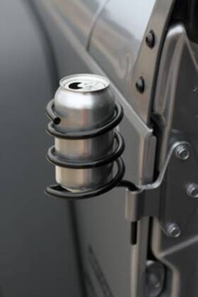J0031196 Steinjager Door Mounted Can Holder Wrangler Jk 2007-2018