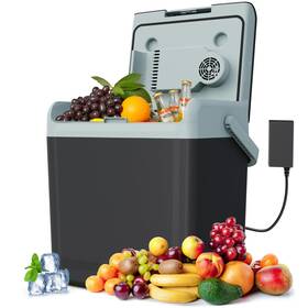 Zfr003bk Sunvivipro Portable Electric Cooler And Warmer 25 Quart Dual Heating Cooling Mini Fridge Black