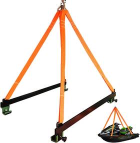 Sw-20231216 Suone Watercraft Lift Sling 2800lbs Capacity 43ftft Never Break Jet Ski Black Orange