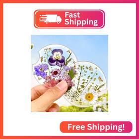 Swooflia Ghcbd-1 Flower Car Cup Holder Coasters For Women - 2.75 Inch Cute Resin Clear A