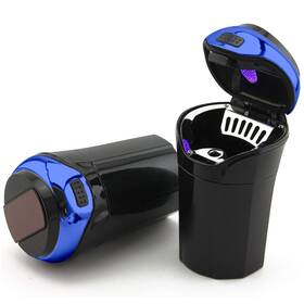 Tak261 Takavu Car Ashtray 1-pack Easy Clean Up Detachable Stainless Large Blue