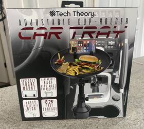 Tech Theory Tt-chtr-01 Adjustable Cup-holder Car Tray
