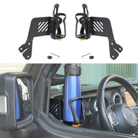 L9415fwqr1fat01 Tesin 2pcs Front Left Right Door Cup Holder Accessories For Jeep Wrangler Jl Jt 2018