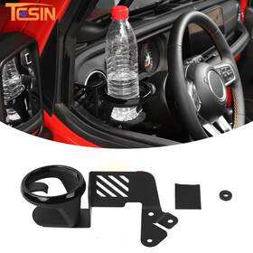 Tesin20250705bdaf409 Tesin Left Door Mount Drink Cup Holder Bracket For Jeep Wrangler Jl Jt 2018-2026