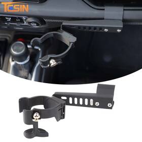 Tesin20250705bdaf57 Tesin Black Passenger Dash Phone Mount Cup Holder Bracket For Jeep Wrangler Jl Jt 24