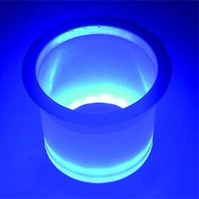 Th Marine 733572084603 T-h Led-lch-bu-dp - 3-1/2 Inch D Stainless Steel Rim Drink Holder With Blue