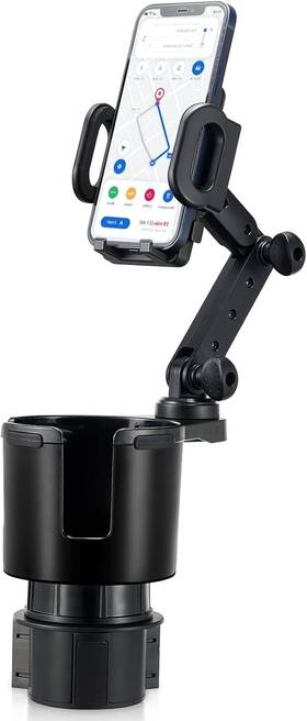 Th-f2-ce05008bk1-sz-9 This Hill Car Cup Holder Expander 2-in-1 With Adjustable Base And 360 Rotating