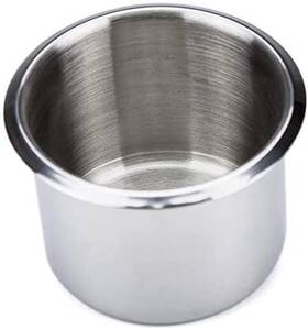 Ndb01298 Totmox 01j Table Cup Holder Single Stainless Steel Drop-in For Rv Silver