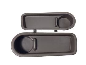 62595-16020 Toyota 1995-99 Tercel 2 Door Rear Left And Right Cup Holder Pocket Trim Pair Brown