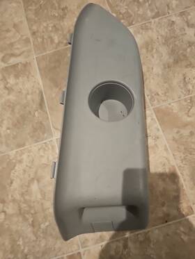 64714-48070 Toyota 2008 - 13 Highlander Rear Right Arm Rest Cup Holder Trim Grey