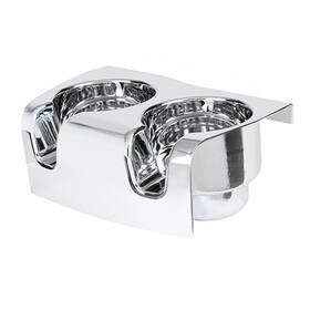 65156 Truckpartspluss Chrome 2 Cup Holder Console Top For Kenworth W900 T800 2006-2020