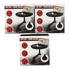 Up-tech 550727361972 Car Cup Holder Tray Table For Cell Phone Slot Coffee Stand Food Long Style