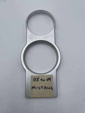 1108-08 Upr 1pc 05-09 Ford Mustang Billet Cup Holder Bezel Polished Used