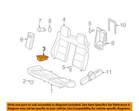 1q088599582v Volkswagen Oem 11-16 Eos Rear Seat Components-cup Holder