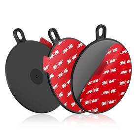 Volport 607569681390 Dashboard Mounting Discs 95mm 3 Pack Disk Suction Heat Resistant Adhesive Camera