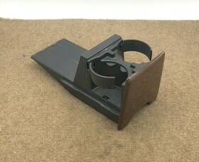 86749938 Volvo 2003-2006 Xc90 Center Rear Console Dual Cup Holder-woodgrain-oem #1