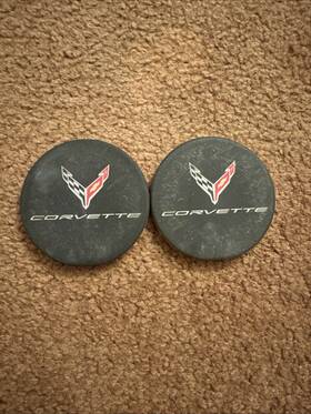 47165030 West Coast Gm Licensed C8 Corvette Cup Holder Coaster Inserts - Set Of 2