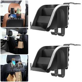 Wowpartspro 690770260270 2pcs Multifunctional Car Phone Cup Drink Holder Hook Hanging Storage Organizer