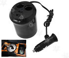 Ws702921738924 Car Dc Splitter Usb Ports Dual Charge Socket 0702921738924