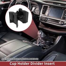 No.556180e090 X Autohaux 556180e090/556180e060 Cup Holder Divider Insert For Toyota Highlander 08-13 No.556180e090/556180e060