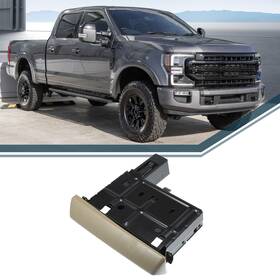 X Autohaux 634149428120 Cup Holder For Ford F-250 05-07 Practical Instrument Panel Drink Brown