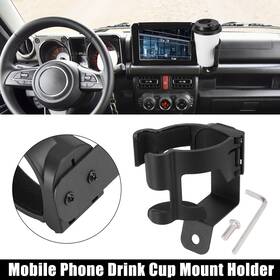 X Autohaux 782685052290 Phone Drink Cup Mount Holder Adjustable Bracket Set For Suzuki Jimny 2019-2021