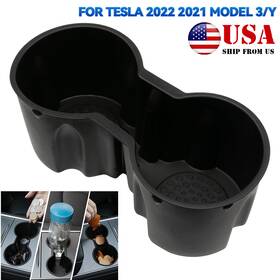 17p06705ebus Xukey Center Console Water Cup Holder Insert Slot Slip Clip For Tesla Model Y 3 2021