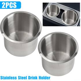 19n06647 Xukey 2x Stainless Steel Cup Drink Holders Mount For Car Truck Marine Boat Camper Rv