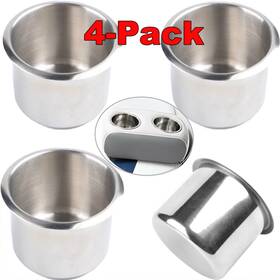 19n06647ebus Xukey 4pcsstainless Steel Cup Drink Holders Mount For Car Truck Marine Boat Camper Rv