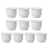 Yi-0335 Dasmarine Set Of White Recessed Plastic Cup Drink 615200919863