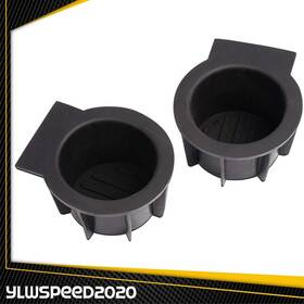 V-02itg1201abk Ylwspeed20 Fit For Ford F150 Expedition Navigator 2x Front Console Cup Holder Insert Liner