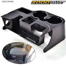Y-02itg3705abk Ylwspeed2000 Fit For 03-12 Dodge Ram 1500 2500 3500 Matte Center Console Cup Holder Black