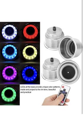 Ymiko 681045479742 4pcs Rgb Led Drink Cup Holder Heat Resistant For Marine Rv Truck Cbk