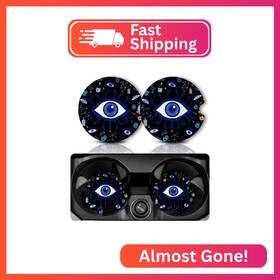 Eaacha009ck Yonlevres Car Coasters For Cup Holders 2.75 Inch Anti Slip Rubber Mat With A Finger