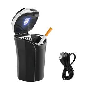 Ytfrl-6676ca Ytfrl Car Ashtray With Lid Detachable Stainless Auto Led Silver