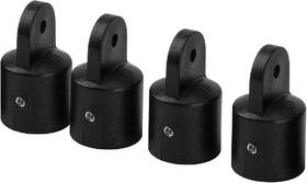 Yusove 769044114615 Boat Bimini Top Fittings Nylon Eye End Cap 1 Inch Marine Black