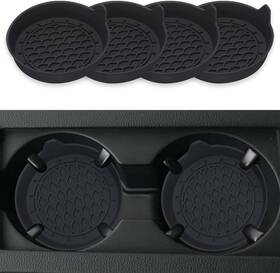 Zslhcbdbk4 Zsdy Car Cup Coaster Silicone Universal Holder Insert With Wonderful Black